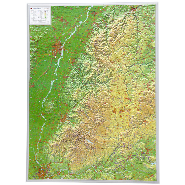 Georelief Harta regionala Pădurea Neagră