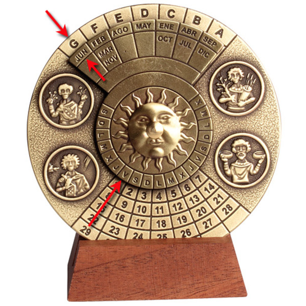 Hemisferium Calendar perpetuu, disc