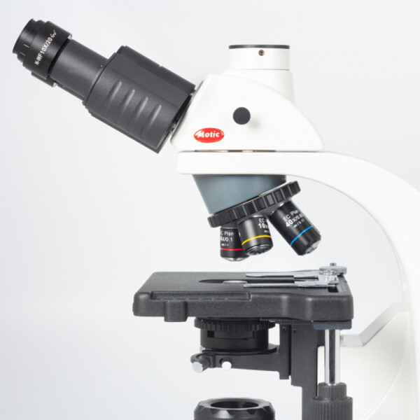 Motic Microscop BA310E, trino, BF, infinity, EC-plan, achro, 40x - 1000x, Hal. 30W, LED (opt.)