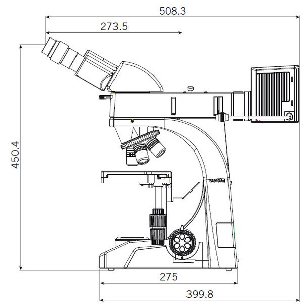 Motic Microscop binocular BA310 MET-T, (3 "x2")