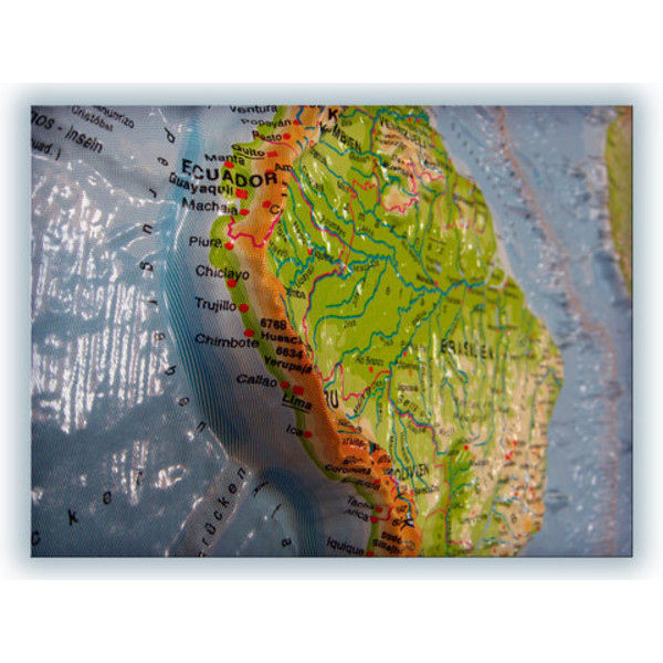 geo-institut Harta lumii Relief Map World Silver line politică rusă