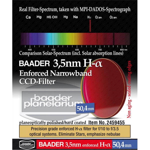 Baader Filtre Filtru Ultra-Narrowband 3.5nm H-alpha 50.4mm