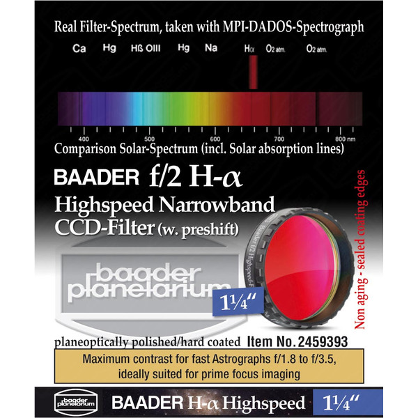 Baader Filtre H-alpha Highspeed f/2 1,25"