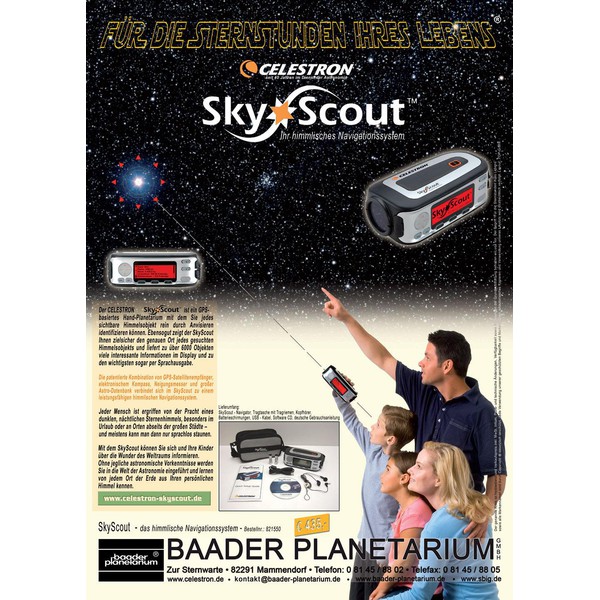 Celestron Planetariu de mână SkyScout (VERSIUNE ÎN GERMANĂ)