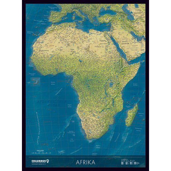 Columbus Hartă continentală Harta Africii