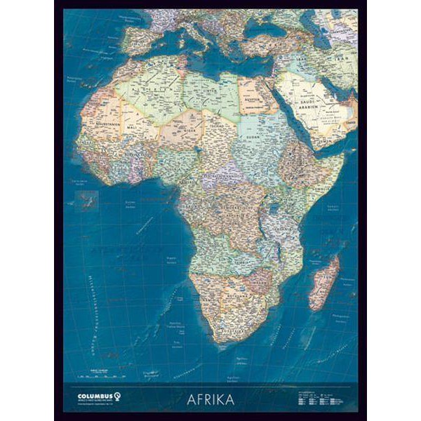 Columbus Hartă continentală Harta Africii
