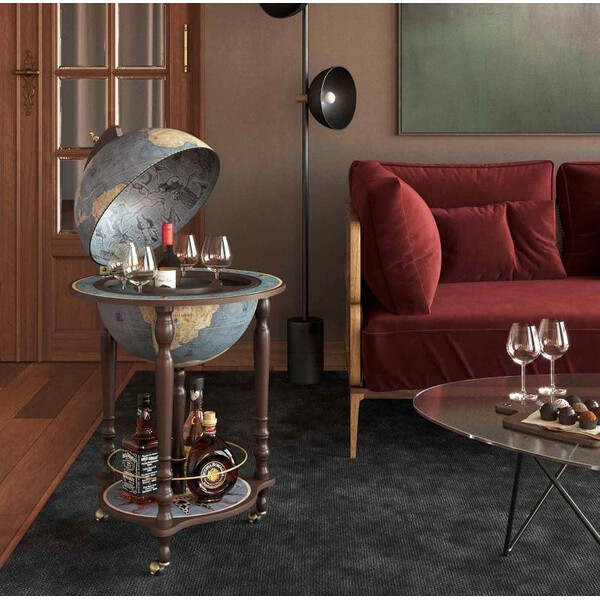 Zoffoli living Glob cu stand Da Vinci Blu Dust 40cm