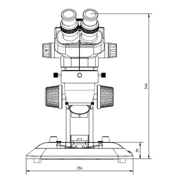 Euromex Microscop stereo zoom NexiusZoom NZ.1902-S, binocular, stand cu cremaliera 6,7-45x