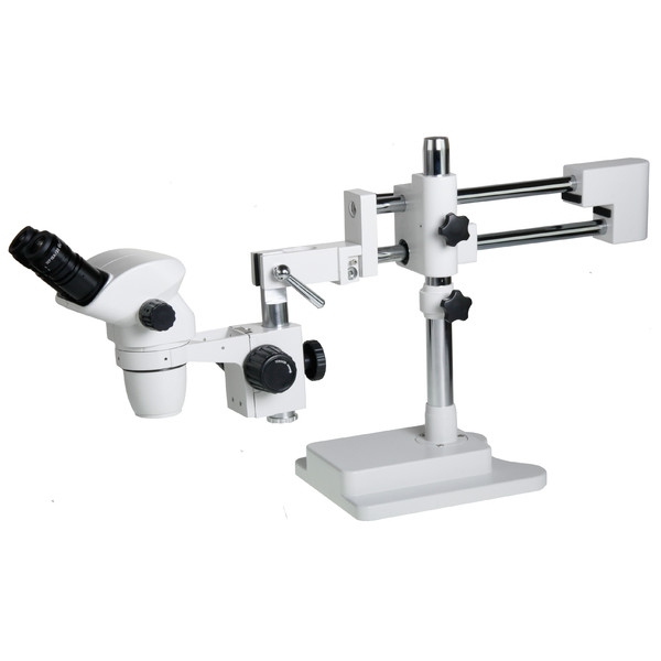 Euromex Microscop NZ.1902-B-ESD, NexiusZoom 6.7X la 45X cu stand brat dublu, fara iluminare, versiunea antistatic (ESD)