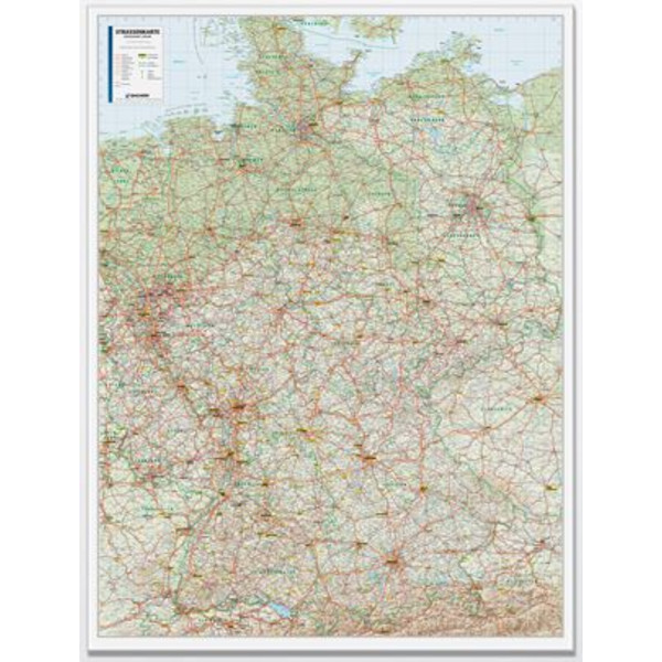 Bacher Verlag Harta Hartă rutieră a Germaniei 1:500.000 laminată
