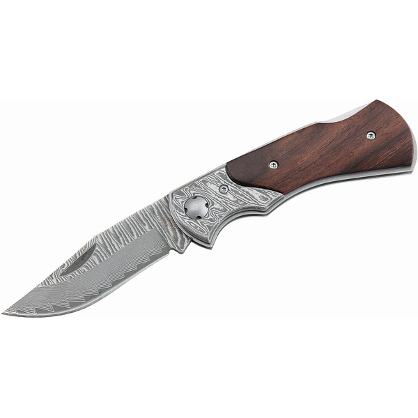 Herbertz Cutite Cutit de buzunar Damasc, mâner din lemn, nr. 210110