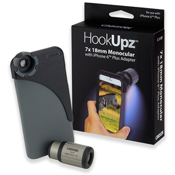 Carson Monocular HookUpz 7x18 cu adaptor pentru smartphone iPhone 6 Plus