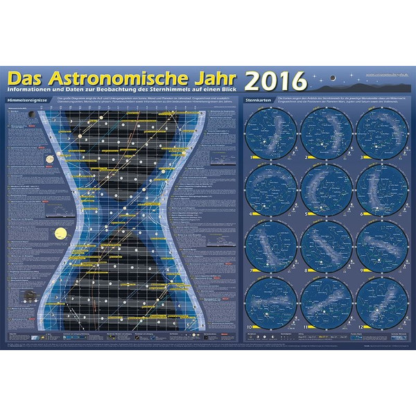 Astronomie-Verlag Poster Das Astronomische Jahr 2016