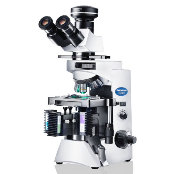 Evident Olympus Microscop CX41 fluorescenta, trino, 40x,100x, 400x