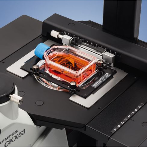 Evident Olympus Microscop trinocular CKX53 100X, 200X, 400X, IPC / IVC masa x/y