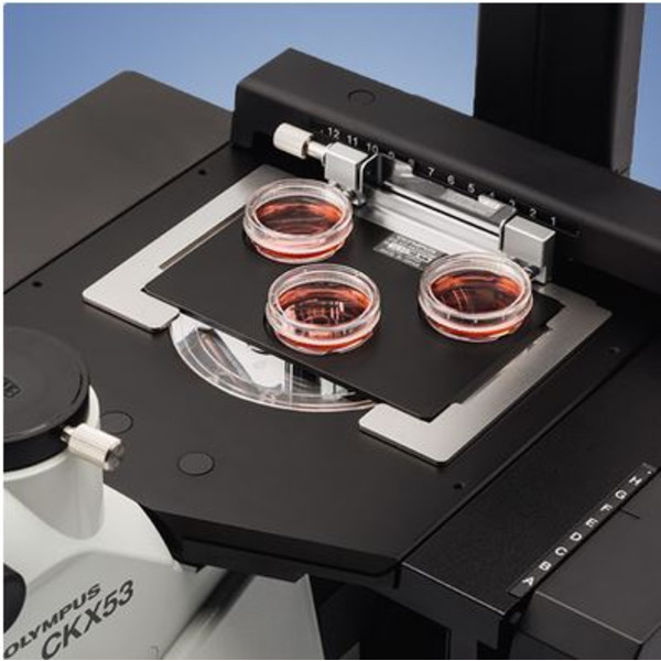 Evident Olympus Microscop inversat Olympus CKX53 Hellfeld V2, trino, infinity, plan, achro, 2x, 4x, 10x, LED