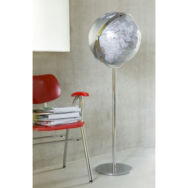 TROIKA Glob cu stand Apollo 17 Silver 43cm