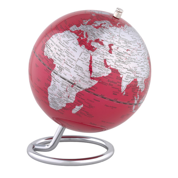 TROIKA Mini glob Galilei Red 13cm