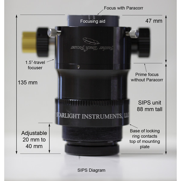 Starlight Instruments Focuser Feather Touch FTF2015BCR Lightweight cu corector coma  Paracorr System (SIPS) integrat
