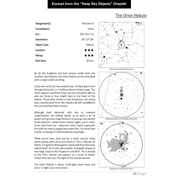 Orion Telescope Observer's Guide