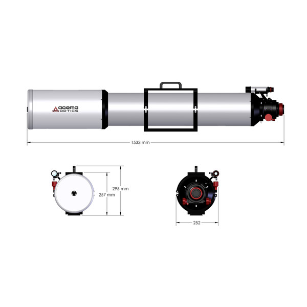 Agema Optics Refractor apochromat AP 180/1620 SD 180 F9 OTA