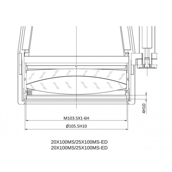 APM Binoclu MS 25x100