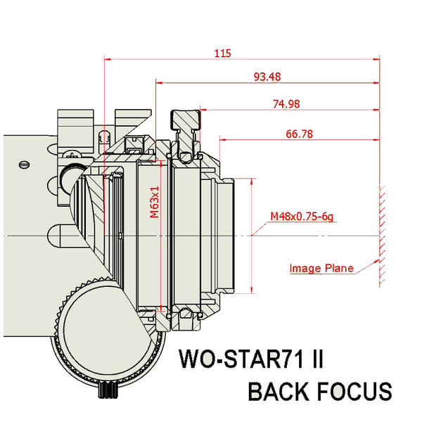 William Optics Refractor apochromat AP 71/350 WO-Star 71 Blue OTA