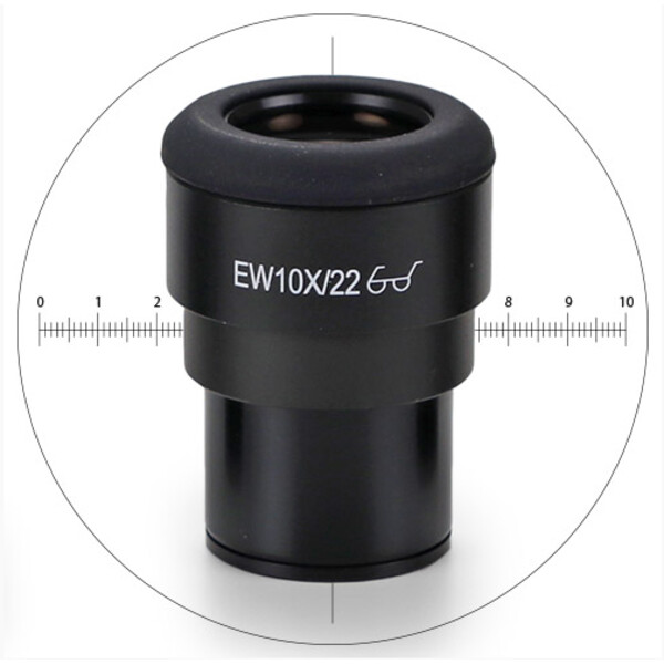 Euromex Ocular de măsurare IS.6210-CM, WF 10x / 22,10/100 microm., crosshair, Ø 30mm (iScope)