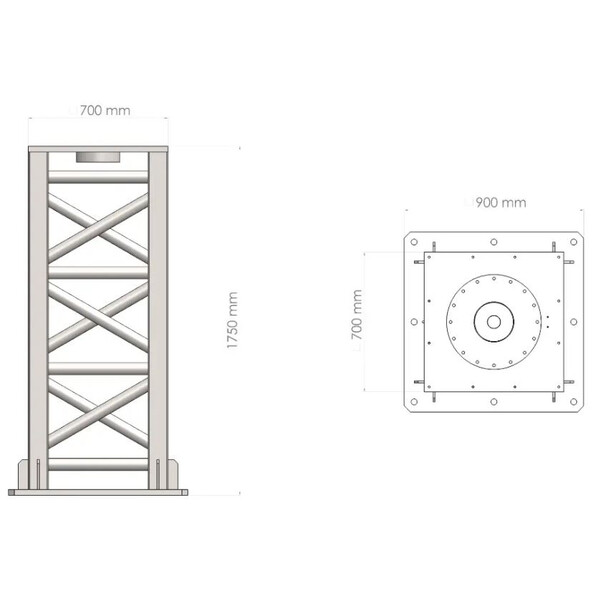 Radio2Space Radio telescopavansat SPIDER 500A cu montura rezistenta la apa