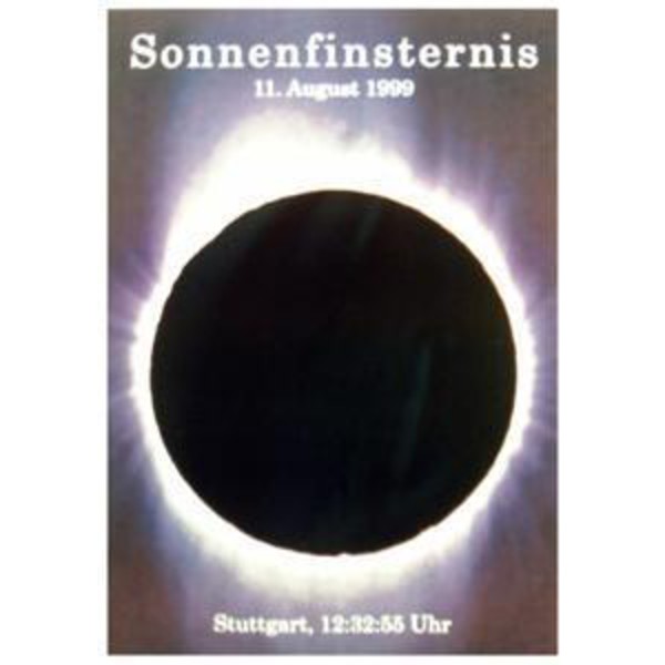 Poster Eclipsa de Soare Stuttgart 11. August 1999