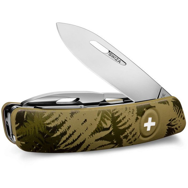 SWIZA Cutite Cutit armata elvetiana C03, SILVA Camo Fern Khaki