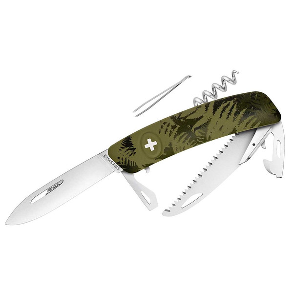 SWIZA Cutite Cutit armata elvetiana C05, SILVA Camo Fern kaki