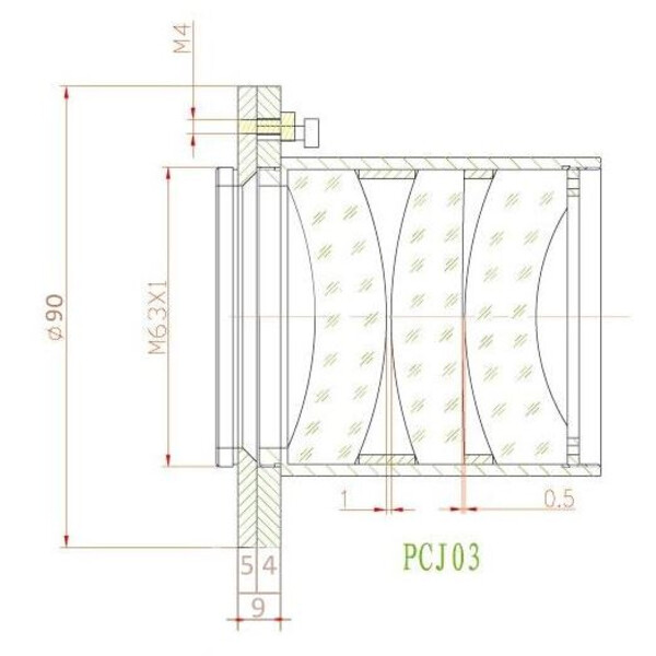 APM Flansa reglabila Riccardi M63