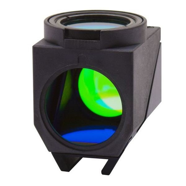 Optika Cub de fluorescență cu LED (LED + set de filtre) pentru B-510LD4/B-1000LD4, M-1228, Chihlimbar Emisie LED 590nm, Filtru Ex 582-603, Dich 610, Em 615-645
