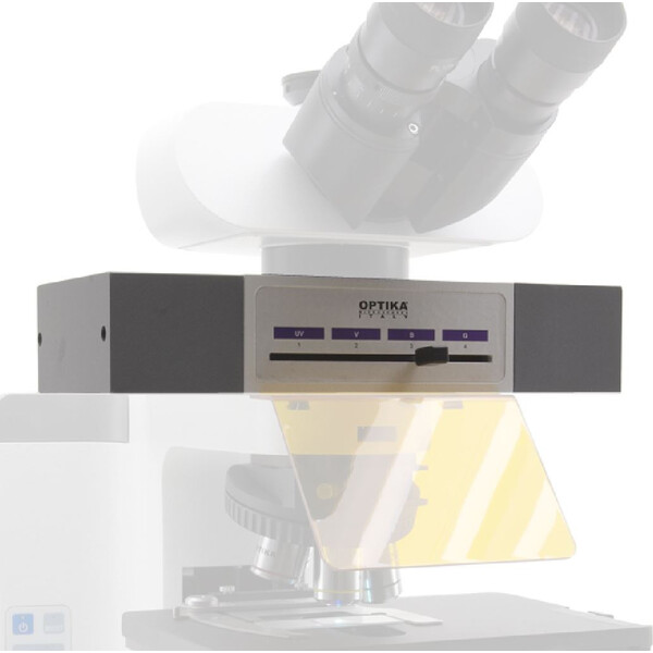 Optika Dispozitiv de atașare fluorescentă M-1031, 4 pozitii, LED, filtru lbastru, verde (FITC & TRITC)