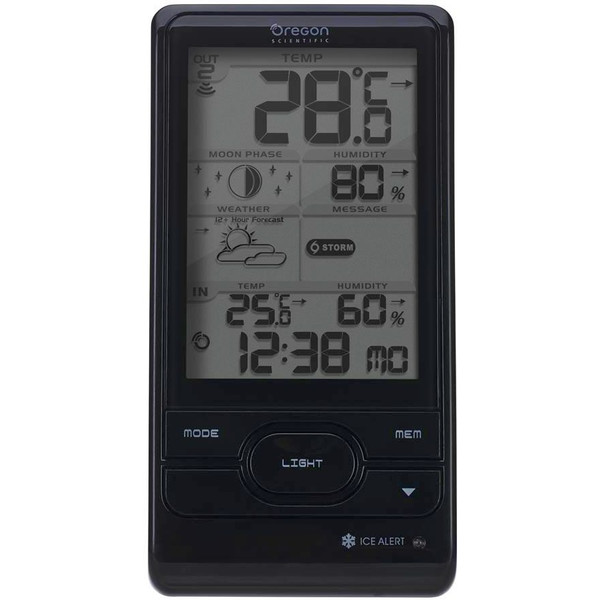 Oregon Scientific Statie meteo BAR 208HG negru