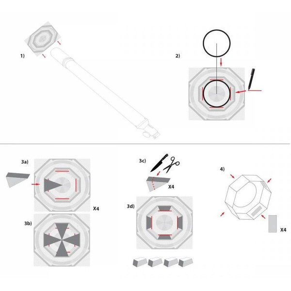 Explore Scientific Filtre solare Filtru Sun Sun Catcher pentru telescoape 110-130mm