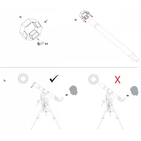 Explore Scientific Filtre solare Filtru solar Sun Catcher pentru telescop 229-254mm (9"-10") SC