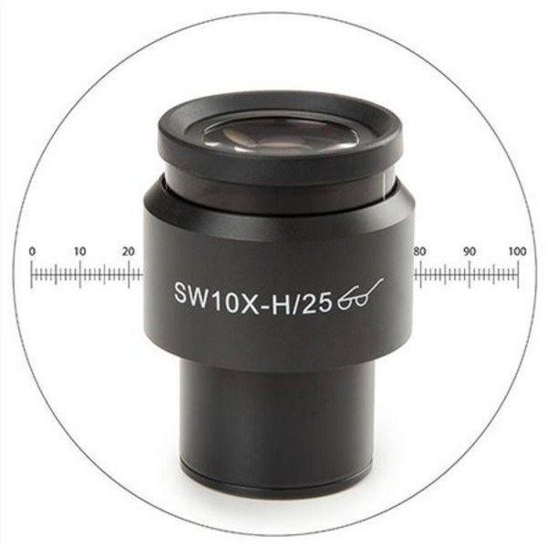 Euromex 10x/25 mm SWF, micrometru, Ø 30 mm, DX.6010-M (Delphi-X)