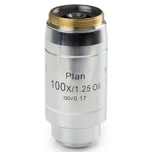 Euromex obiectiv 100x / 1,25, plan, EIS, infinit, ulei, distanta de lucru 0.2mm, 60mm, DX.7200 (Delphi-X)