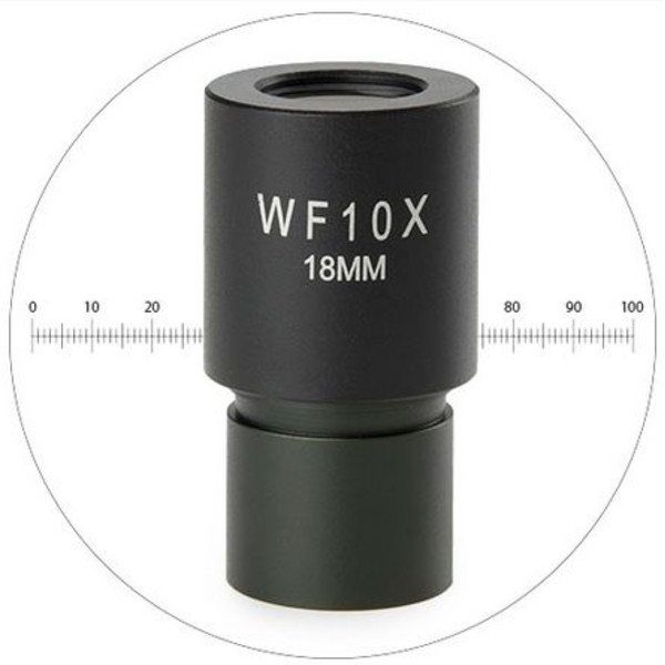 Euromex Ocular de măsurare Scala micrometrica HWF 10x/18 mm,  EC.6010-M (EcoBlue)