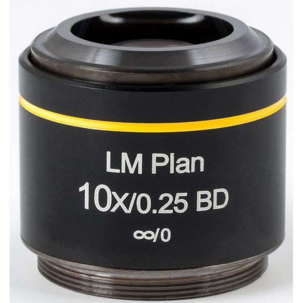 Motic obiectiv LM BD PL, CCIS, LM, plan, achro, BD 10x/0.25, w.d.16.3mm (AE2000 MET)