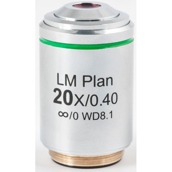 Motic obiectiv LM PL, CCIS, LM, plan, achro, 20x/0.4, w.d 8.1mm (AE2000 MET)