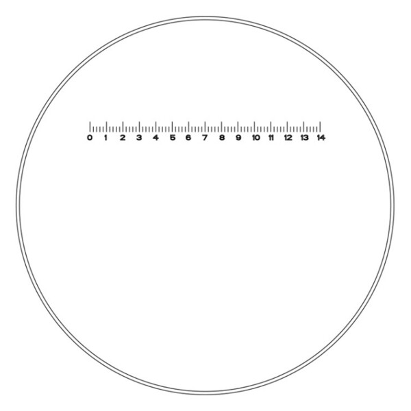 Motic Ocular micrometru WF10X/23mm, 70 diviziuni in 14mm