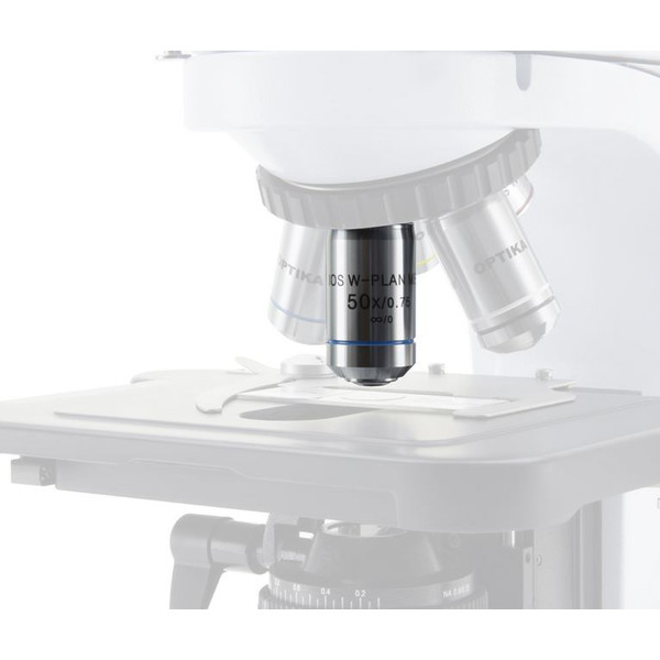 Optika Microscop B-510LD1, fluorescență, trino, 1000x, IOS, albastru