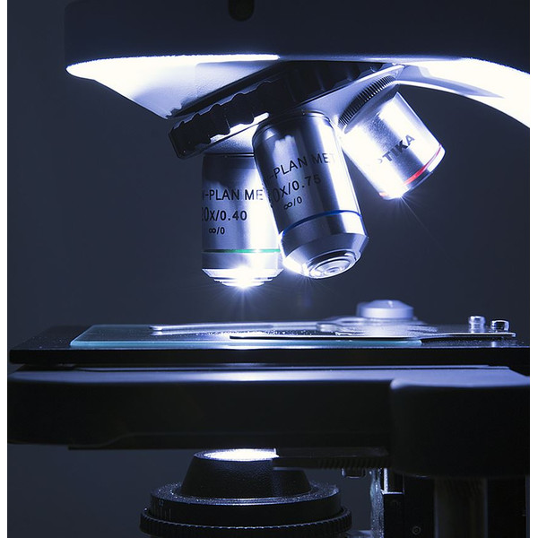 Optika Microscop B-510MET, metallurgic, incident, trino, IOS W-PLAN MET, 50x-500x, EU