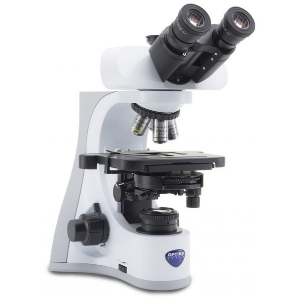 Optika Microscop B-510ASB, asbestosis, trino, 40x phase, 40x-1000x, W-PLAN IOS, W&B 12.5x, EU