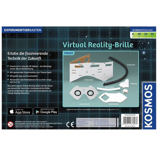 Kosmos Verlag Experiment caseta ochelari realitate virtuala