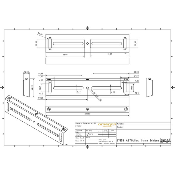 ASToptics Placa tip Vixen imbunatatita 200mm