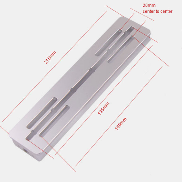 ASToptics Placa V universala 215MM w/50MM platforma (argintiu)